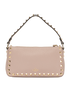 Small Rockstud Shoulder Bag, &pound;495, Handbags, Pink, Leather, Back view